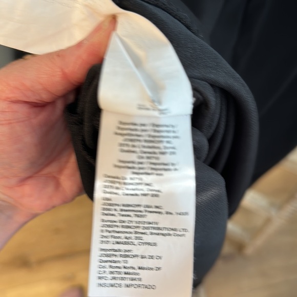 Joseph Ribkoff black midi dress size 4 empire waist quilted top - Picture 15 of 15